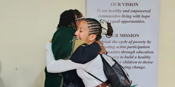 Volunteers with Positive Life Kenya